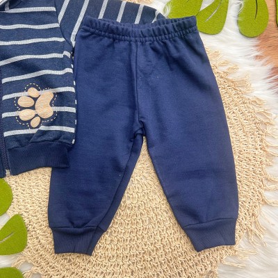 Conj. Jaqueta Patinhas e Calça de Moletom - Marinho